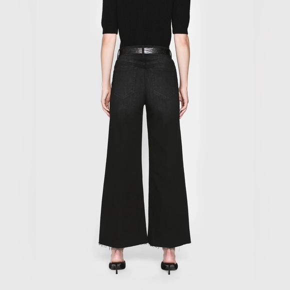 NWT Frame Denim crop palazzo jeans in Tilt Raw After size 26 - Picture 4 of 4